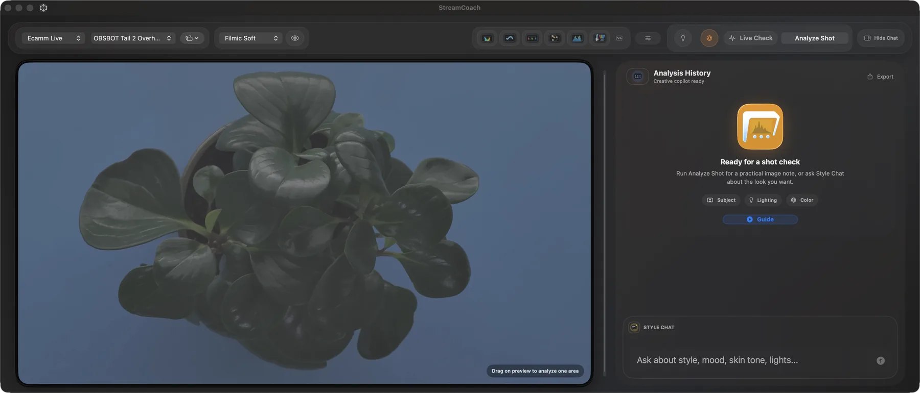 StreamCoach product tour screenshot 05: Look
