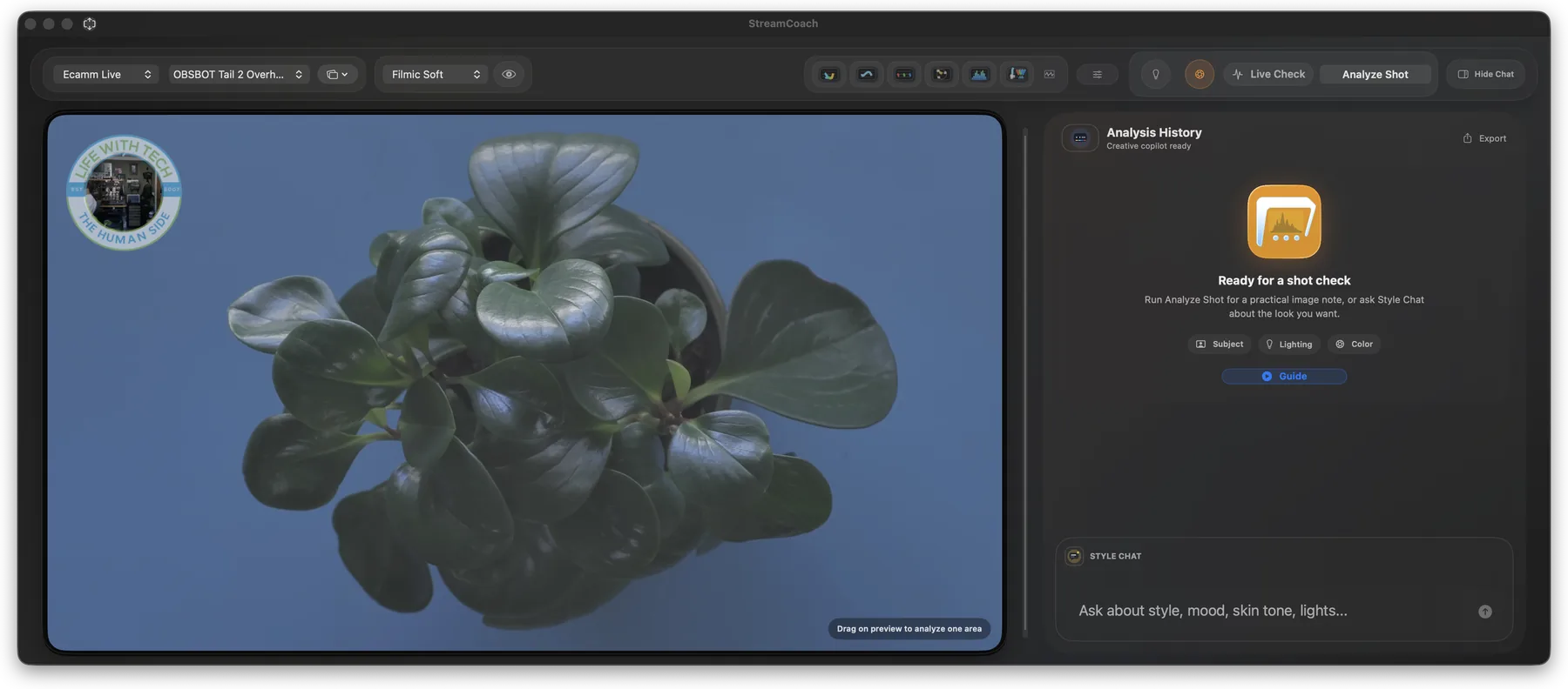 StreamCoach product tour screenshot 08: Waveform